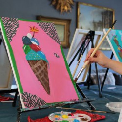 Schilderen op kinderfeestjes - schilderworkshop kinderen Amersfoort,  Leusden en omgeving. | Blossing