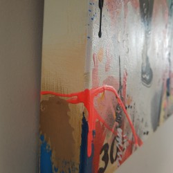 handgemaakt schilderij kind mixed media handgemaakt schilderij kind mixed media