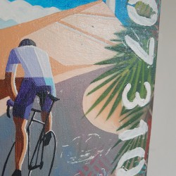 schilderij wielrennen persoonlijk