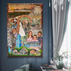 Schilderij met gezin kinderen op maat laten maken Schilderij met gezin kinderen op maat laten maken