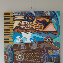 persoonlijk schilderij aboriginal art
