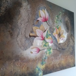 schilderij magnolia