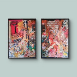 mixed-media-pop-art-schilderij-van-gezin-laten-maken