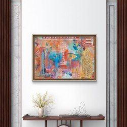 persoonlijk schilderij kleurrijk persoonlijk schilderij kleurrijk